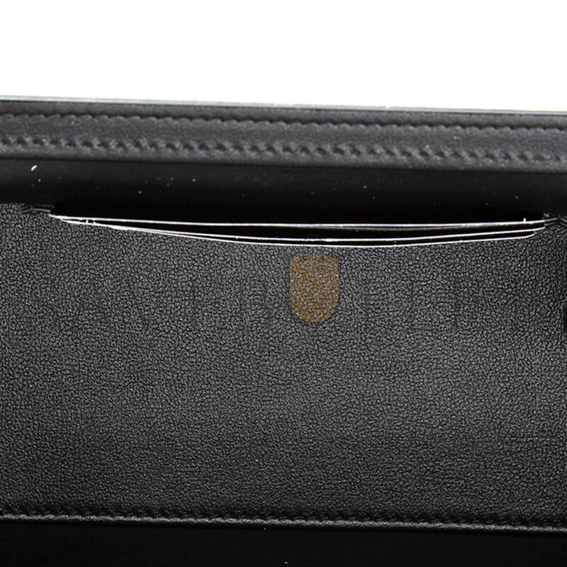 Ch**el quilted lambskin top handle vanity case with chain (17*9.5*8cm)